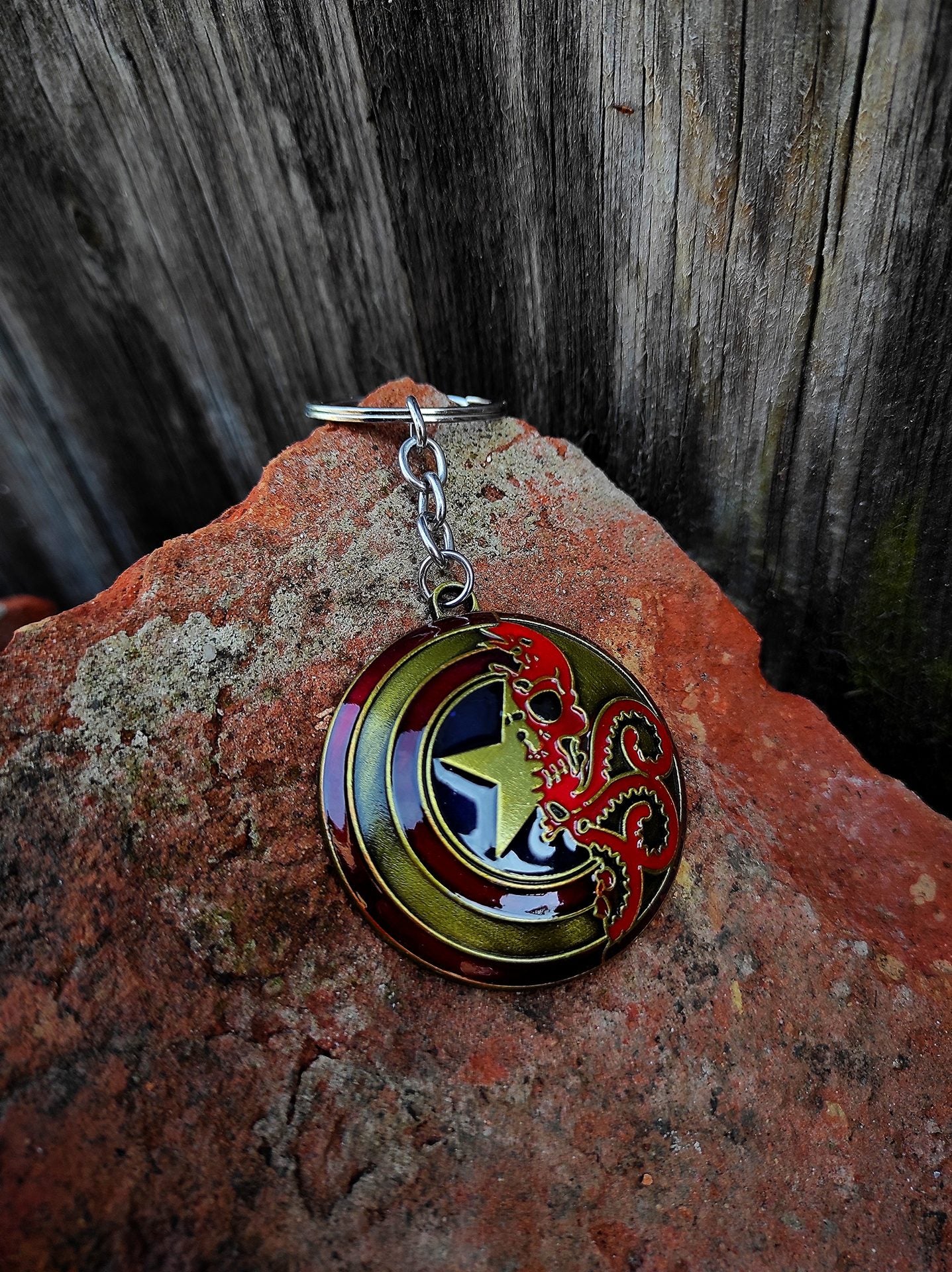 Amerika kapitány pajzs kulcstartó